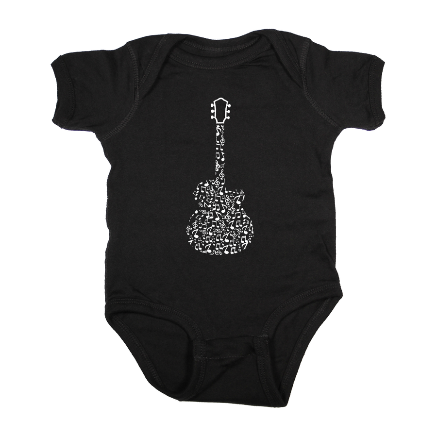 Acoustic Guitar - All the Music Notes Romper