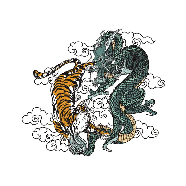 Dragon And Tiger Colour