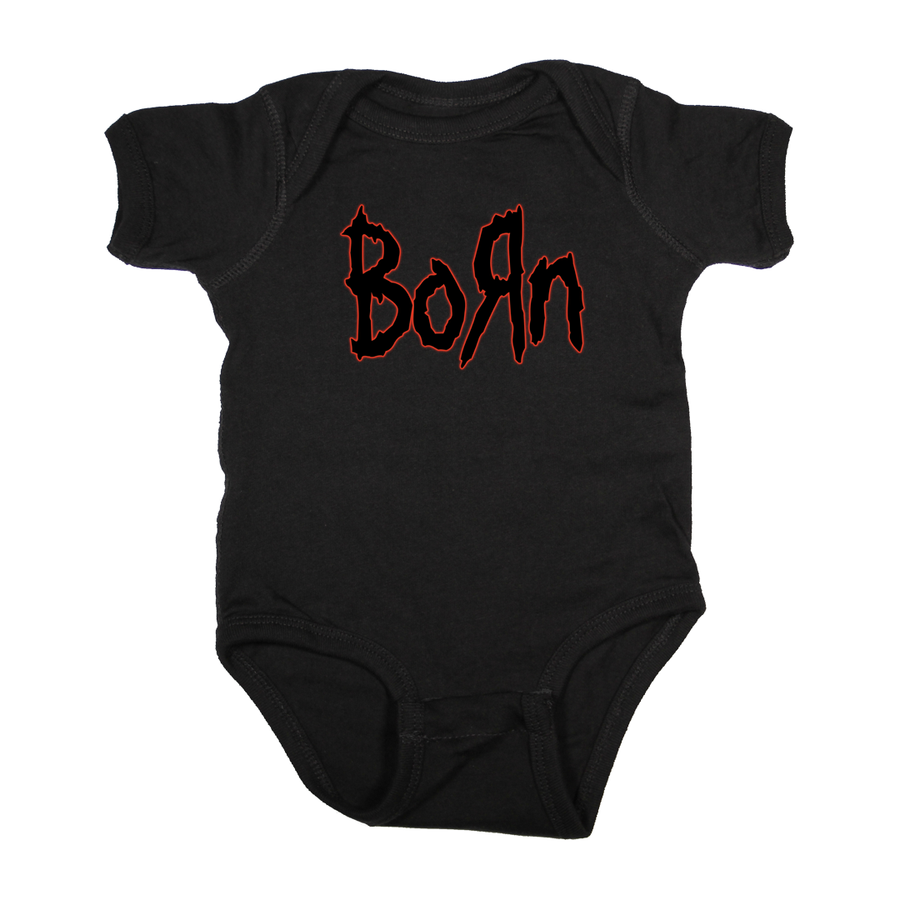 Baby metal onesie BORN Korn band inspired black