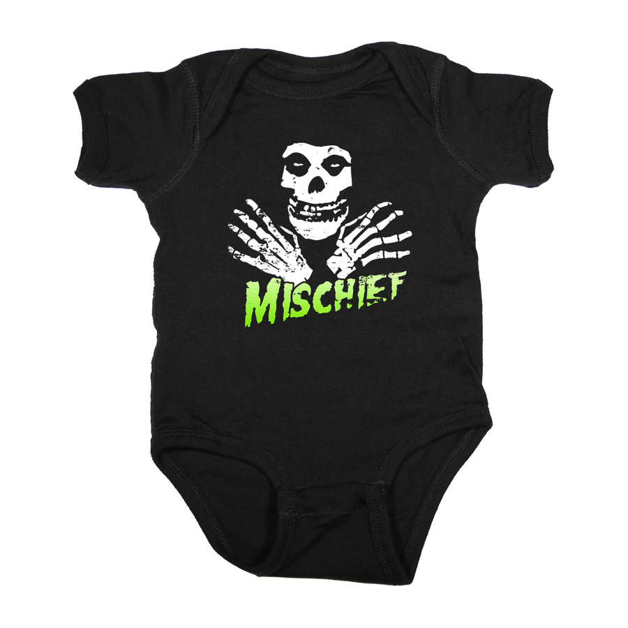 Baby Rock shirt - black mischief onesie