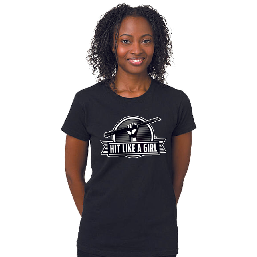 Hit Like A Girl Classic T-Shirt - Youth and Adults
