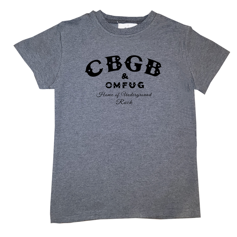 CBGB shirt toddler baby adult grey