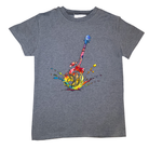 Kids Toddler Adult Guitar Shirt Grey