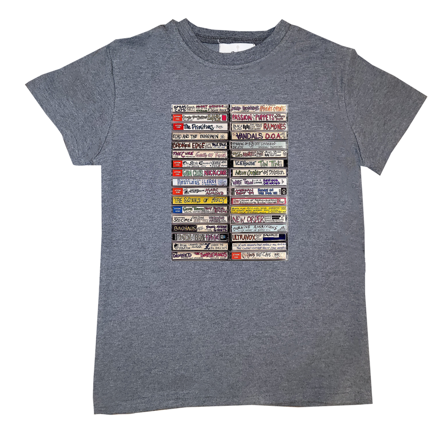 Punk Rock Toddler Kid Band Shirt Mix Tape Grey
