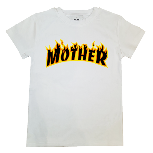 Mother Thrasher skateboard shirt white