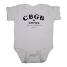 rock baby onesie kids shirt cbgb inspired shirt white