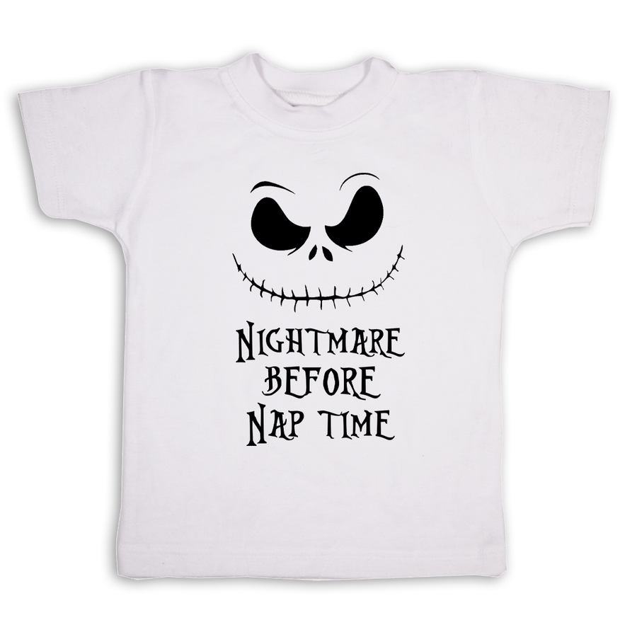 Nightmare Before Christmas Naptime toddler band shirt White
