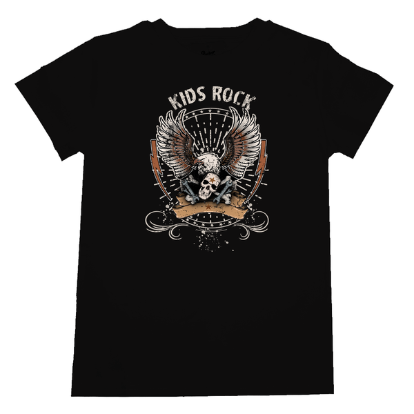 toddler adults baby band shirt Kids Rock black